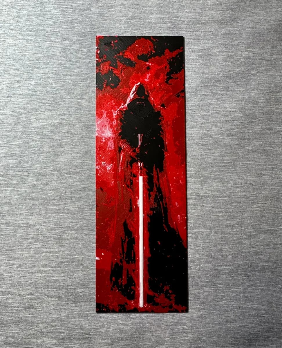 Sith Lord Red Lightsaber Hueforge Bookmark 2 sizes by Hey Ben HueForge model: Sith Lord Red Lightsaber Hueforge Bookmark 2 sizes by Hey Ben