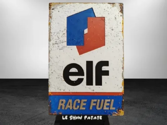 Plaque vintage Elf Race Fuel Hueforge Plaque vintage Elf Race Fuel Hueforge