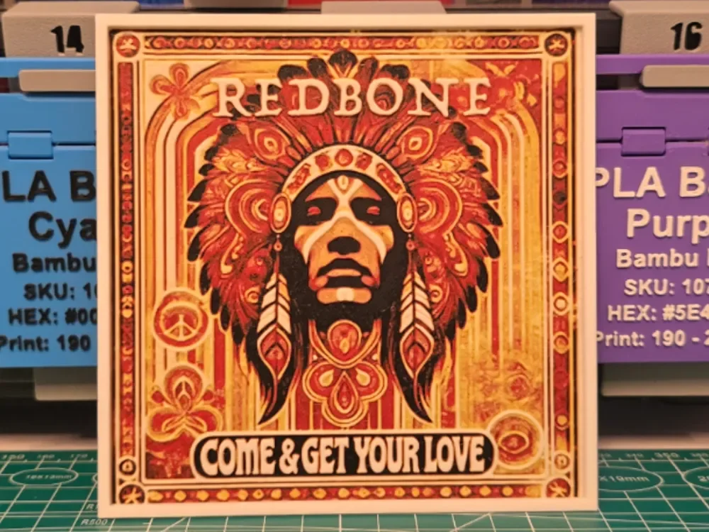 Redbone "Come and Get Your Love" - Hueforge Art by Lumpy3D HueForge model: Redbone "Come and Get Your Love" - Hueforge Art by Lumpy3D