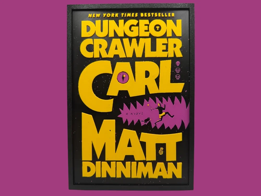 Dungeon Crawler Carl - Book #1 - Matt Dinniman by Canadian Gamer HueForge model: Dungeon Crawler Carl - Book #1 - Matt Dinniman by Canadian Gamer