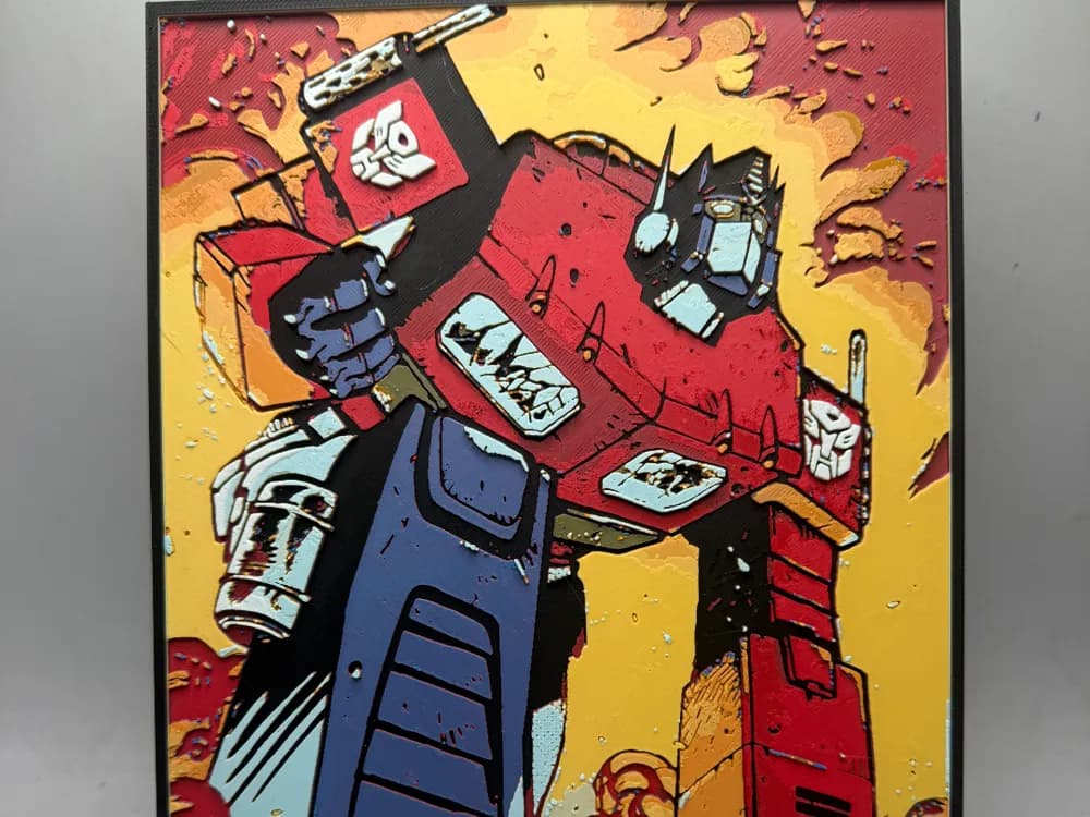 Optimus Prime explosion Hueforge Optimus Prime explosion Hueforge