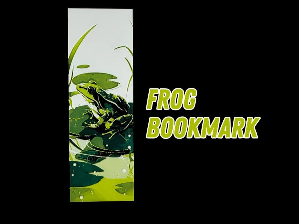 HueForge model: Frog Bookmark by Canadian Gamer
