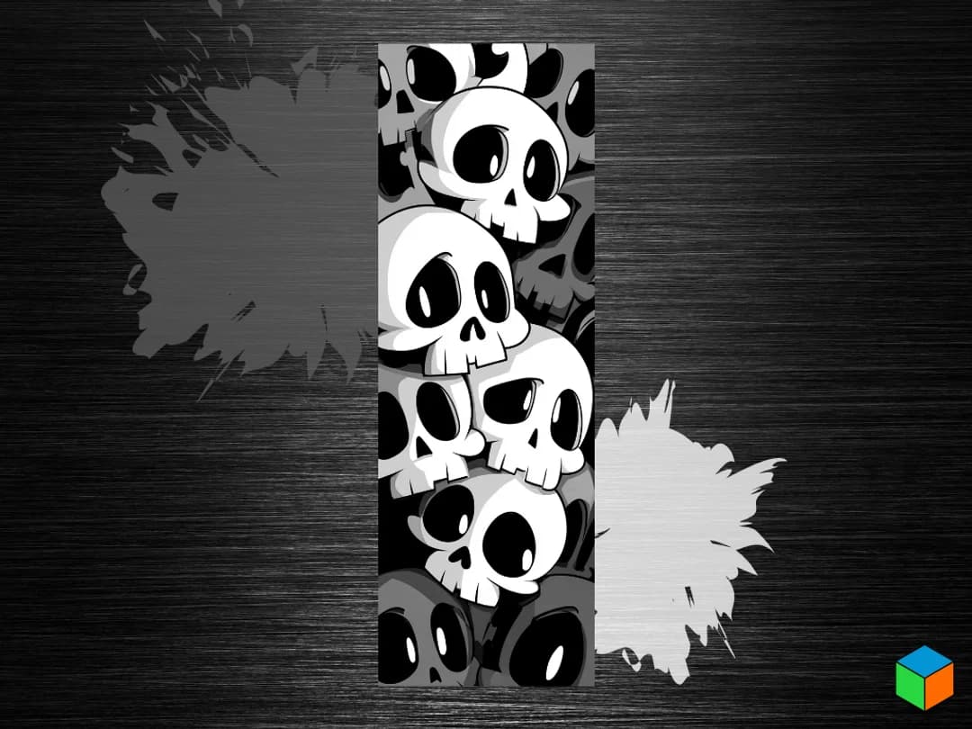 💀Skull Stack 💀 by 3D Prints By Vic HueForge model: 💀Skull Stack 💀 by 3D Prints By Vic