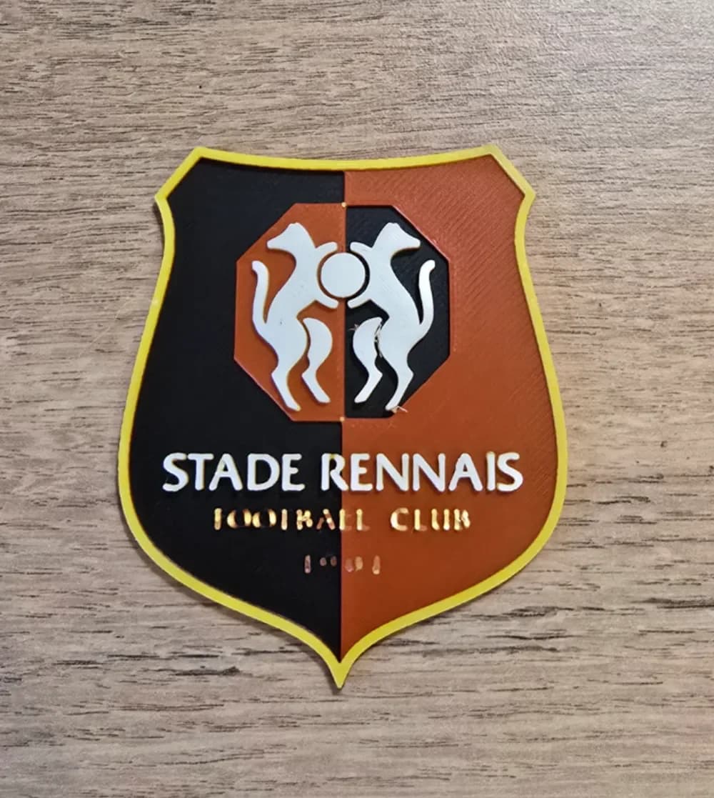 Stade Rennais Football Club Logo by Kactus Fpv HueForge model: Stade Rennais Football Club Logo by Kactus Fpv
