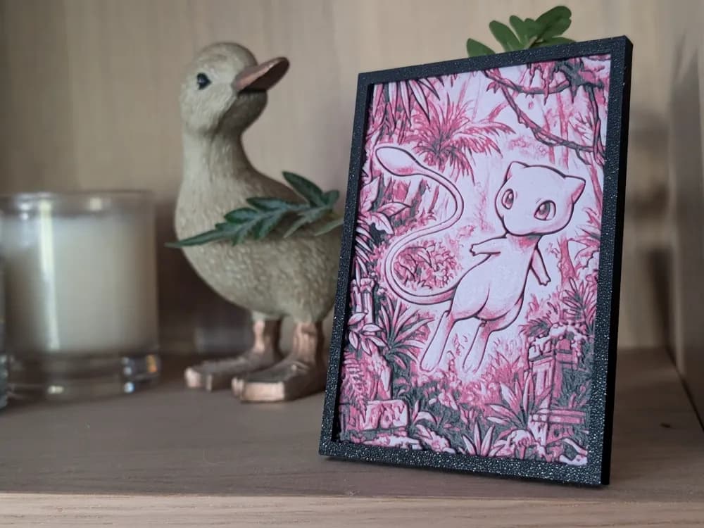 Mew Hueforge & Frame by Nextopia HueForge model: Mew Hueforge & Frame by Nextopia