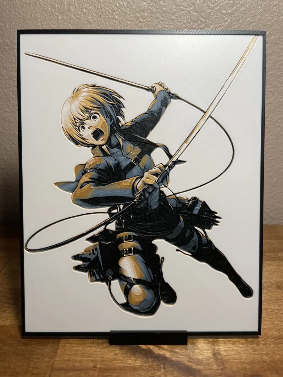 Armin - Attack on Titan by Cloudy Nostalgia HueForge model: Armin - Attack on Titan by Cloudy Nostalgia