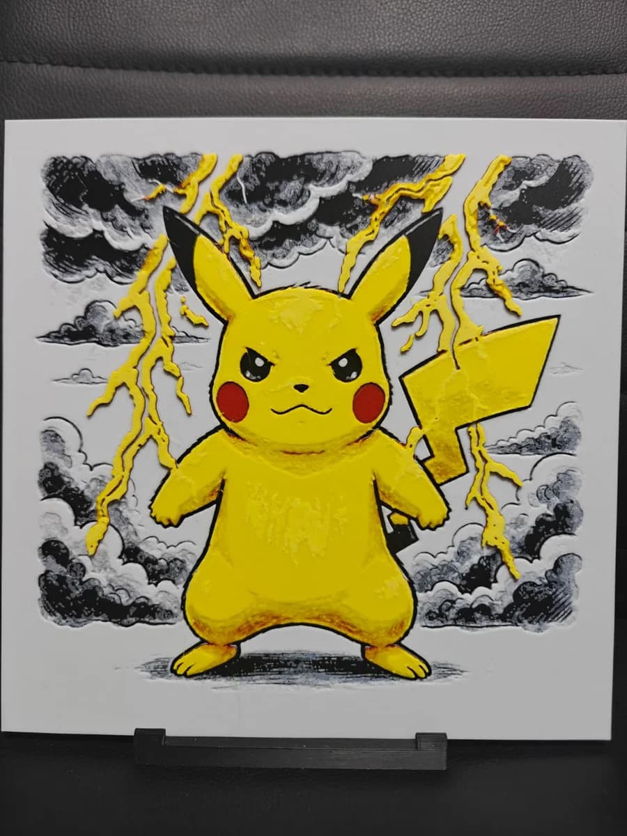 Pikachu by TheHueforgeLady HueForge model: Pikachu by TheHueforgeLady