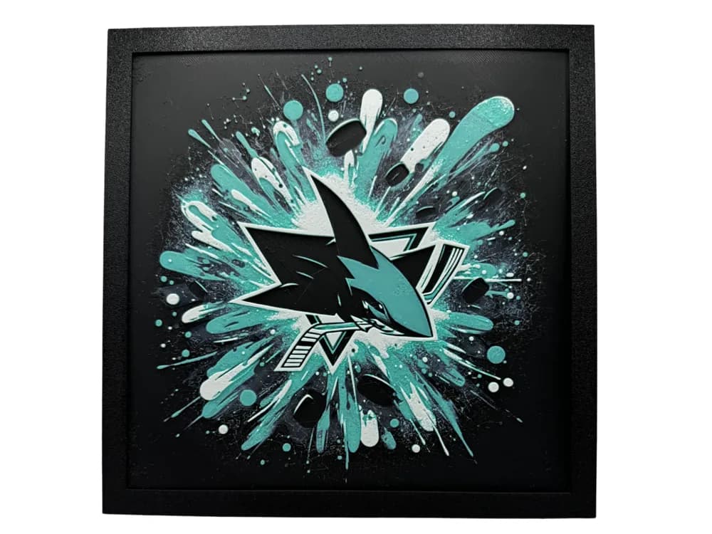 San Jose Sharks - NHL Hueforge by Canadian Gamer HueForge model: San Jose Sharks - NHL Hueforge by Canadian Gamer
