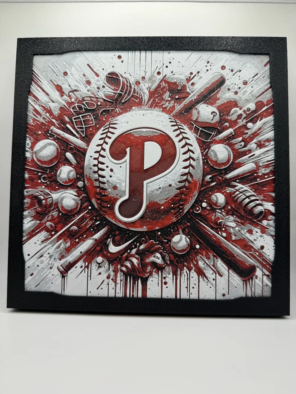 HueForge model: Philadelphia Phillies - MLB Hueforge by Canadian Gamer