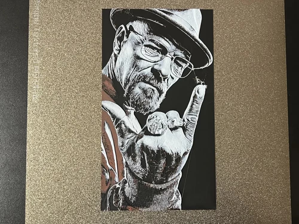 Breaking Bad Mr. White Hueforge by FantasyZ HueForge model: Breaking Bad Mr. White Hueforge by FantasyZ