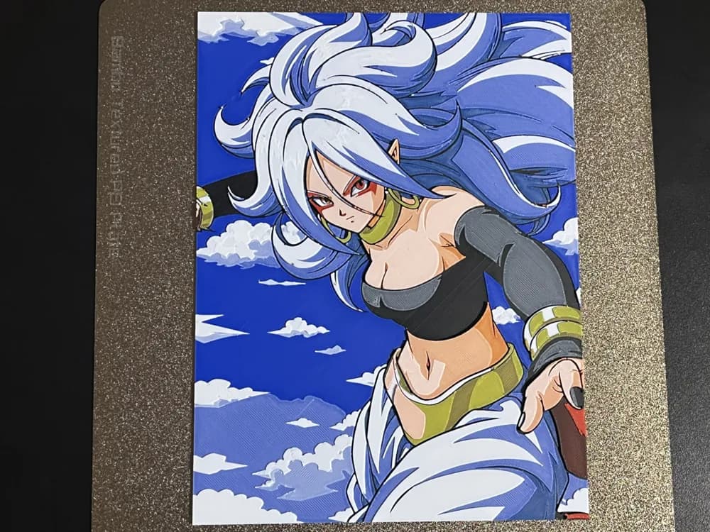 Android 21 Dragon Ball Hueforge by FantasyZ HueForge model: Android 21 Dragon Ball Hueforge by FantasyZ