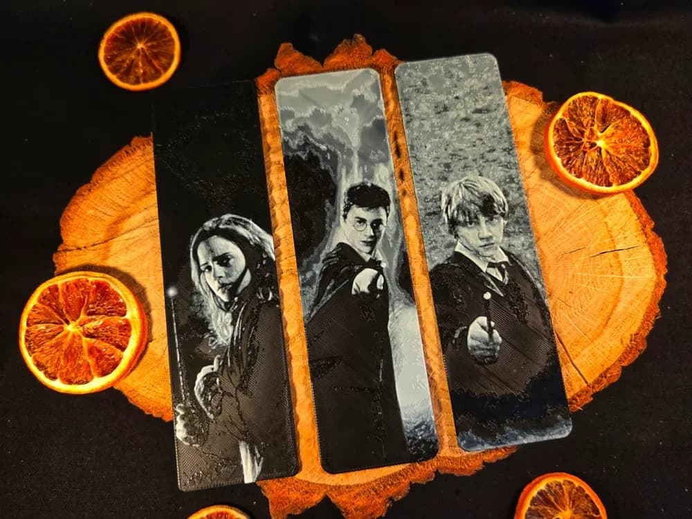 Harry Potter cast portraits bookmark - hueforge Harry Potter cast portraits bookmark - hueforge
