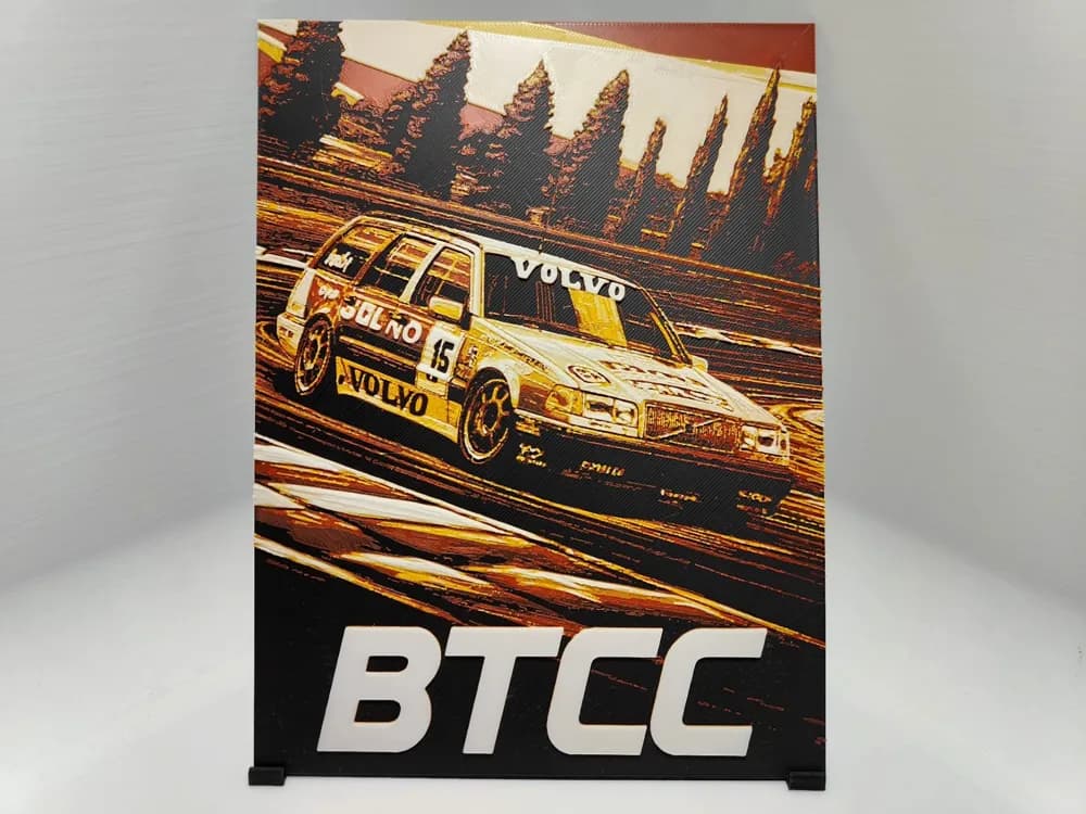 BTCC Poster - Hueforge by BeaN HueForge model: BTCC Poster - Hueforge by BeaN