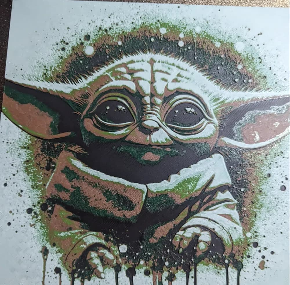 HueForge model: Grogu Hueforge by the_bearded_jedi