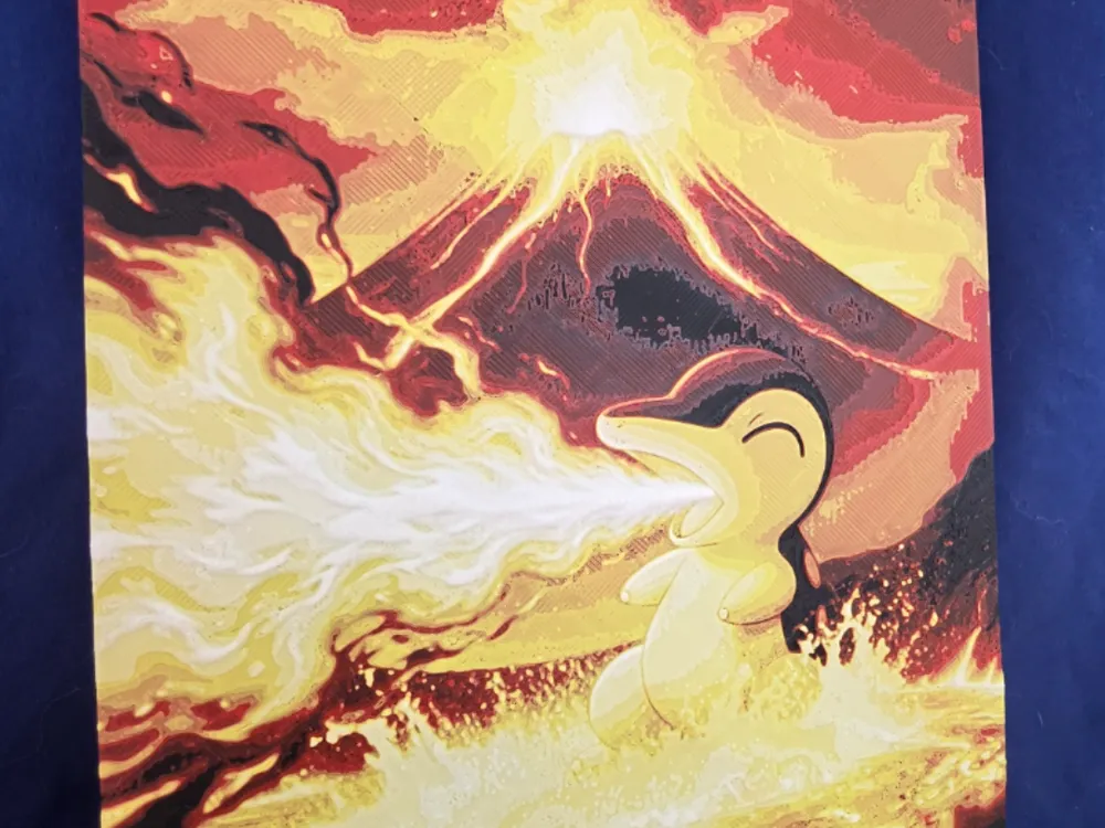 Cyndaquil: Volcanic Awakening by Booster's Errant Venture HueForge model: Cyndaquil: Volcanic Awakening by Booster's Errant Venture