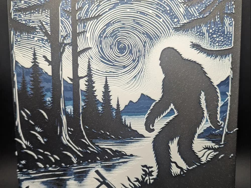 Sasquatch Hueforge by the_bearded_jedi HueForge model: Sasquatch Hueforge by the_bearded_jedi