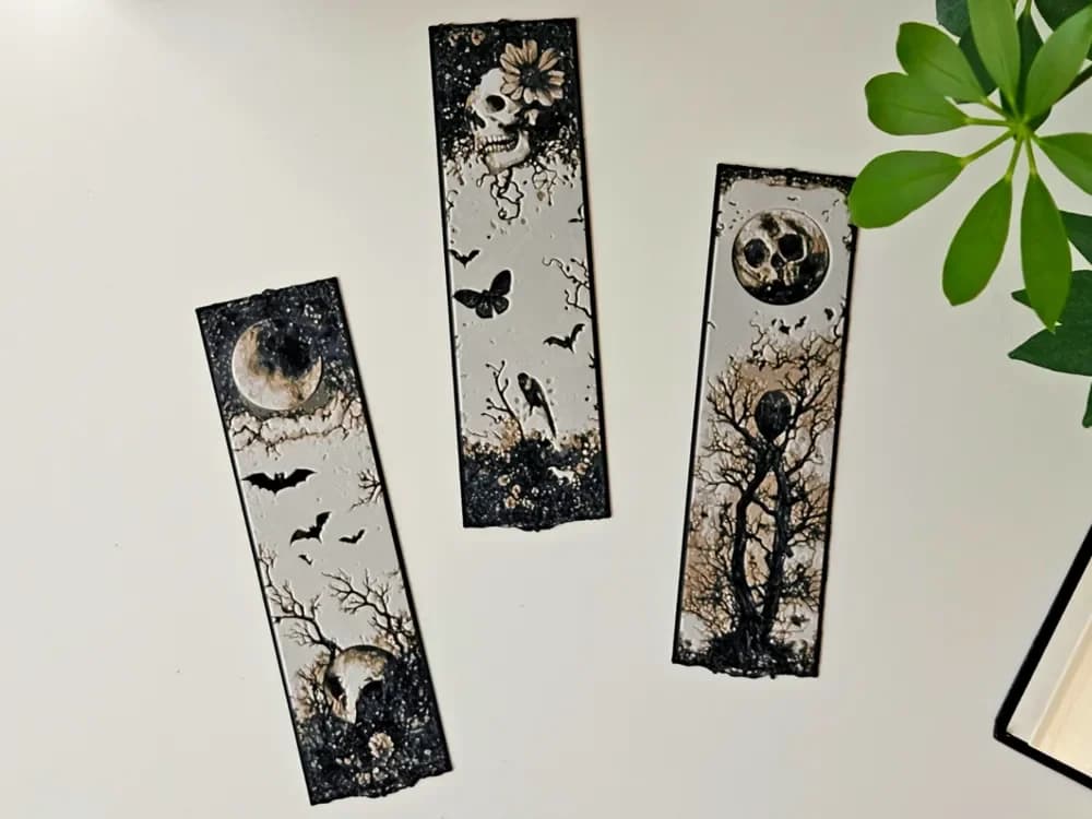 Nightmares - Bookmarks Set by C3D HueForge model: Nightmares - Bookmarks Set by C3D