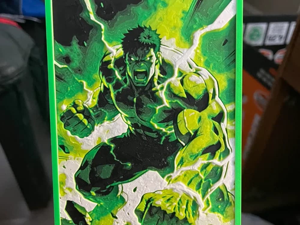 Hulk Smash Hueforge by Advancedtechworldwide HueForge model: Hulk Smash Hueforge by Advancedtechworldwide