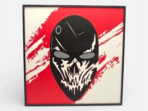 Devil's Night Mask 200mm x 200mm Hueforge by MythicHue's HueForge model: Devil's Night Mask 200mm x 200mm Hueforge by MythicHue's