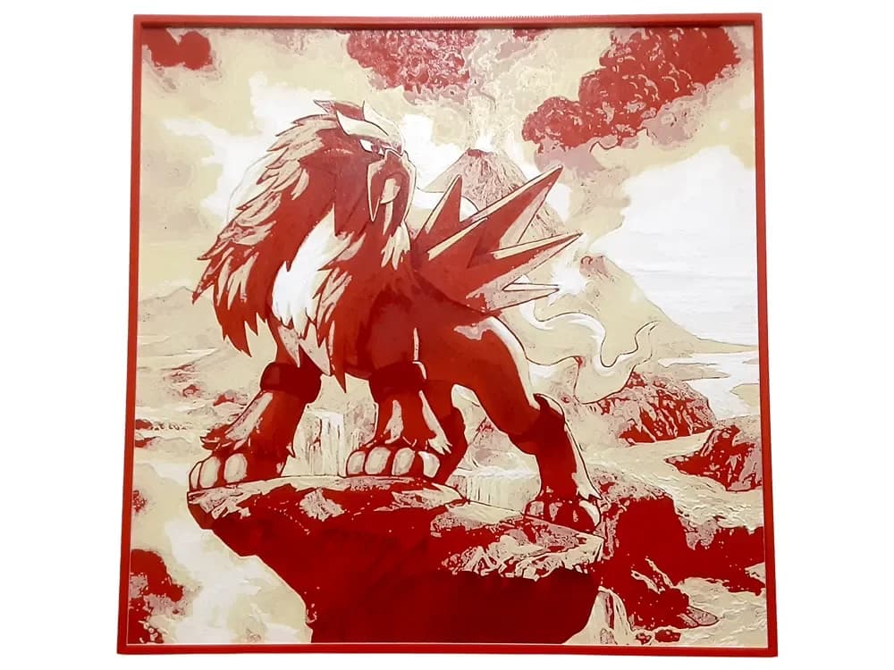 Entei Hueforge Pokemon Legendary Beast Fire Gen2 by Elsie Moonshadow HueForge model: Entei Hueforge Pokemon Legendary Beast Fire Gen2 by Elsie Moonshadow