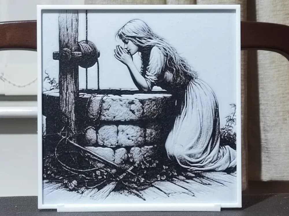 HueForge model: The Wishing Well (2) - HueForge 3 Color by BoDad