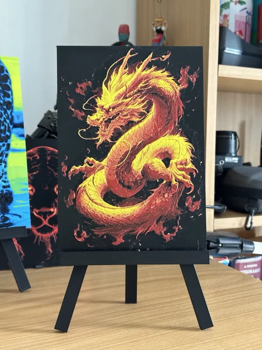 Chinese dragon gold HueForge by enricoRE HueForge model: Chinese dragon gold HueForge by enricoRE