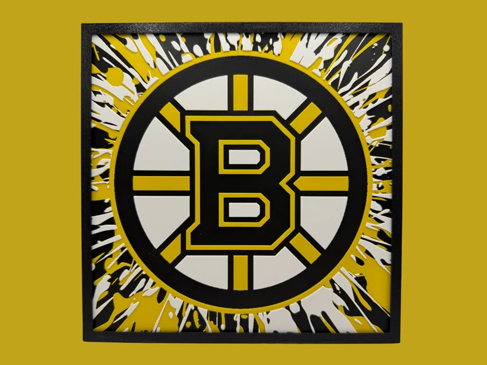 Boston Bruins - NHL Series 2 by Canadian Gamer HueForge model: Boston Bruins - NHL Series 2 by Canadian Gamer