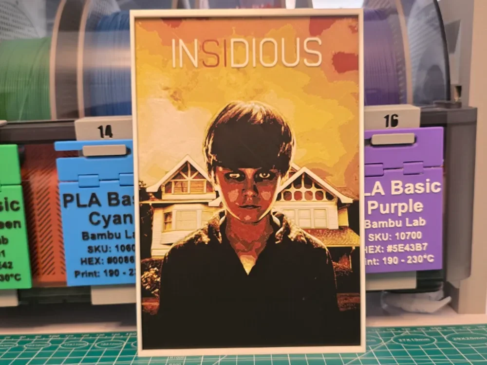 Insidious Movie Poster - Hueforge Art by Lumpy3D HueForge model: Insidious Movie Poster - Hueforge Art by Lumpy3D