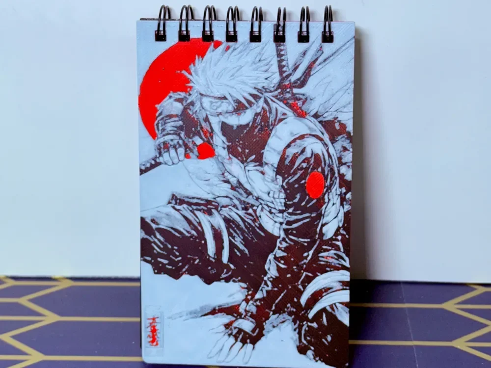 Kakashi Small Hueforge Notepad Cover - Naruto Kakashi Small Hueforge Notepad Cover - Naruto