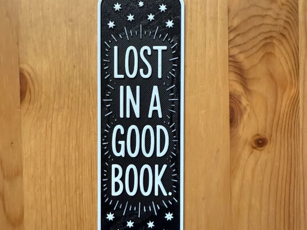 lost in a good book bookmark by Morganja HueForge model: lost in a good book bookmark by Morganja