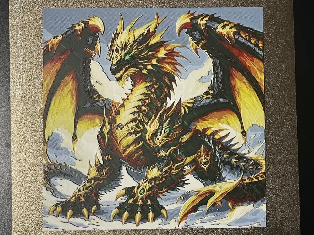 Dragon Series #11 Hueforge by FantasyZ HueForge model: Dragon Series #11 Hueforge by FantasyZ
