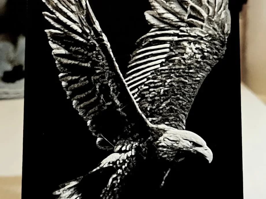 Eagle by Mano's 3d_Art HueForge model: Eagle by Mano's 3d_Art
