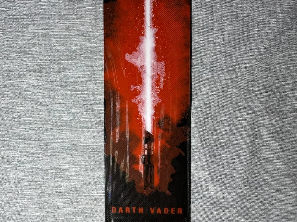 Darth Vader Light Saber Bookmark - Flatforge by Hey Ben HueForge model: Darth Vader Light Saber Bookmark - Flatforge by Hey Ben