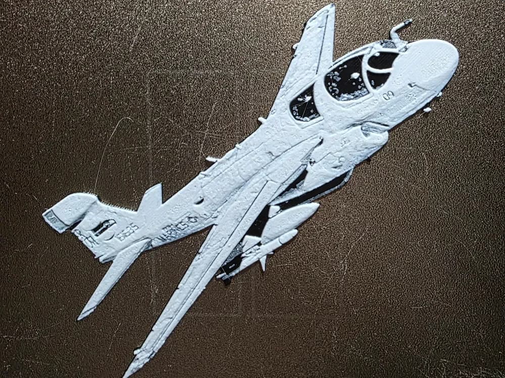 Marines EA6B Prowler Hueforge Bookmarks No AMS by AirMechDesigns HueForge model: Marines EA6B Prowler Hueforge Bookmarks No AMS by AirMechDesigns