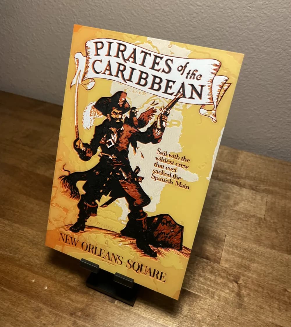 Hueforge - Disneyland - Pirates of the Caribbean by Cloudy Nostalgia HueForge model: Hueforge - Disneyland - Pirates of the Caribbean by Cloudy Nostalgia
