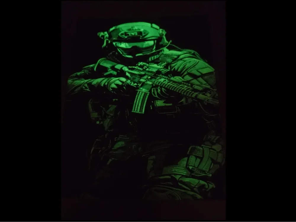 HueForge model: Soldier Hueforge - Glow in the dark! 200x200 by 3D_Rey