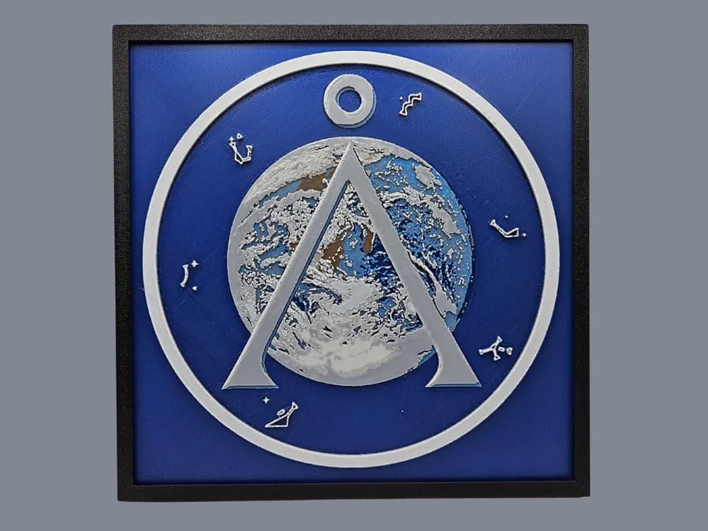 HueForge model: Stargate - Earth by Canadian Gamer