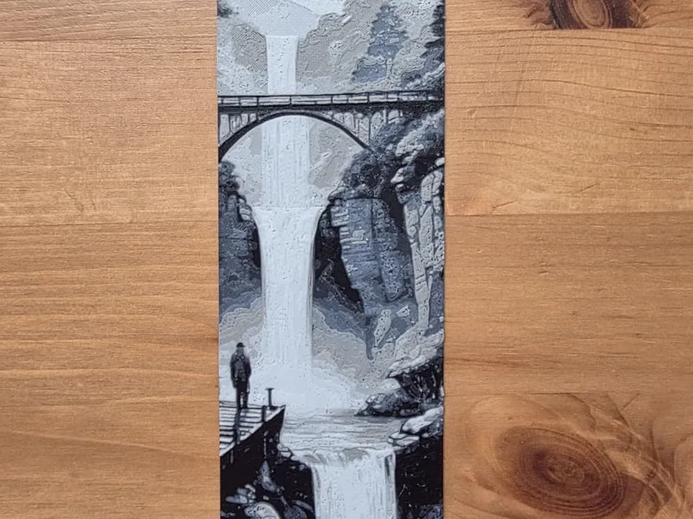 Bridge Bookmark by Morganja HueForge model: Bridge Bookmark by Morganja