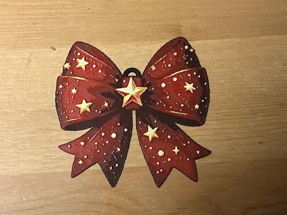 bow christmas tree decotation by Morganja HueForge model: bow christmas tree decotation by Morganja