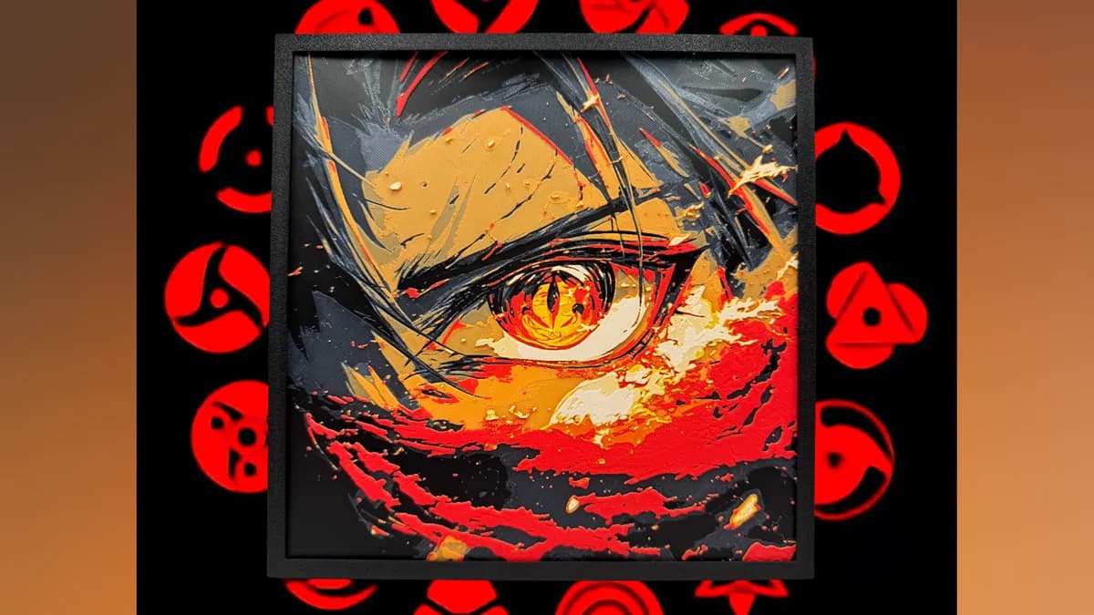 The Sharingan - Naruto Hueforge by Canadian Gamer HueForge model: The Sharingan - Naruto Hueforge by Canadian Gamer