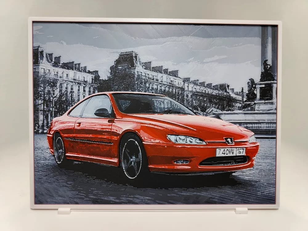 Peugeot 406 Coupe - Hueforge by BeaN HueForge model: Peugeot 406 Coupe - Hueforge by BeaN