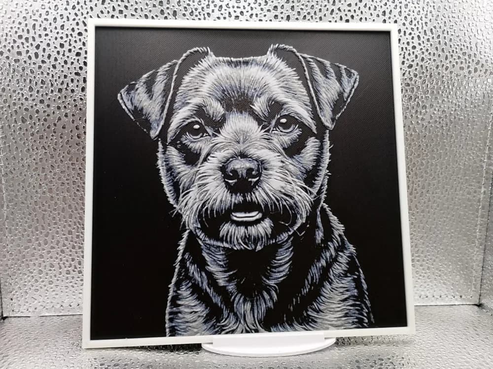 Border Terrier hueforge by Borishotch Industries HueForge model: Border Terrier hueforge by Borishotch Industries