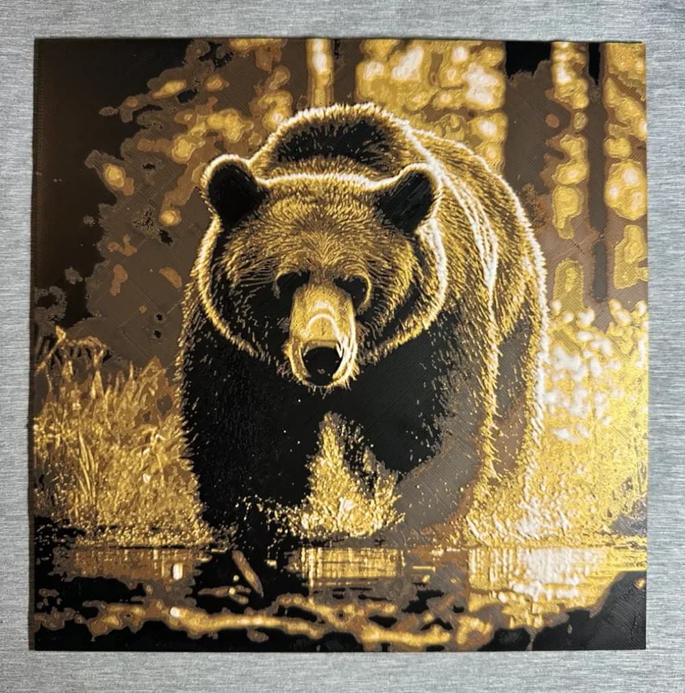 HueForge model: Bear 4-color Hueforge by Hey Ben