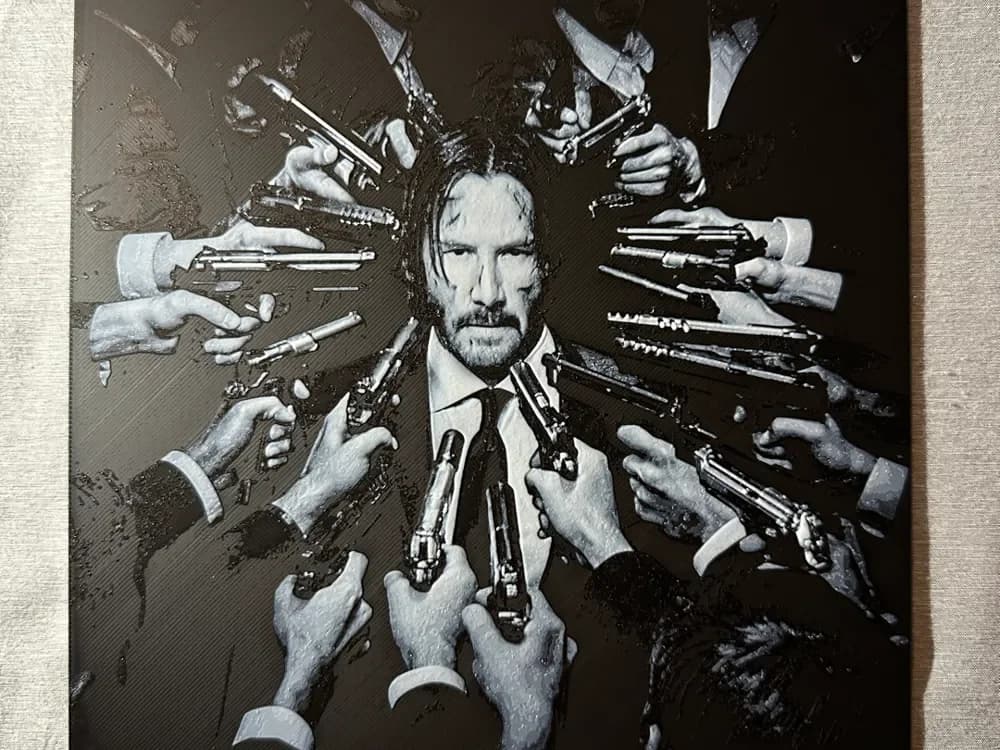 HueForge model: John Wick Hueforge by Hey Ben