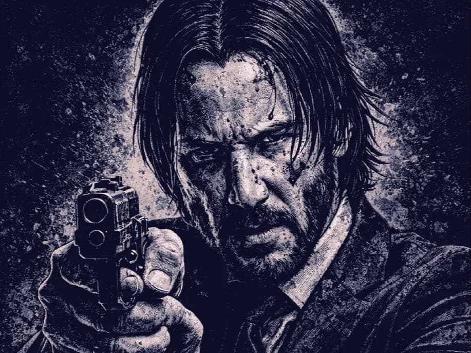 John Wick Hueforge by Hueforge Maker HueForge model: John Wick Hueforge by Hueforge Maker