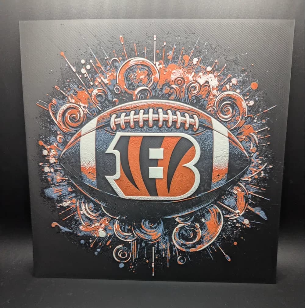 HueForge model: Bengals Hueforge by the_bearded_jedi