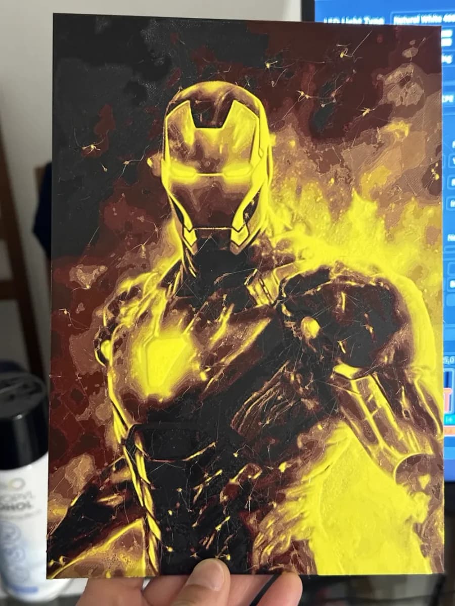 Iron Man Hueforge by enricoRE HueForge model: Iron Man Hueforge by enricoRE