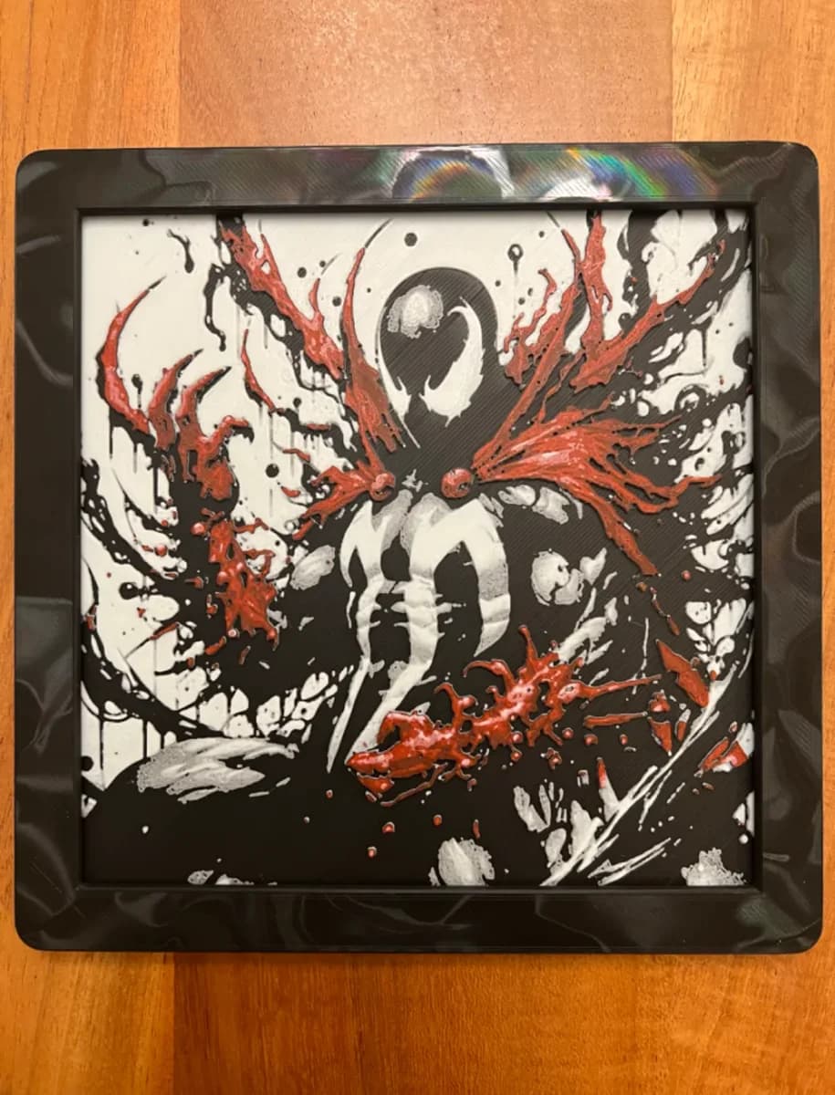 HueForge model: Spawn by JustBe 3D Printing