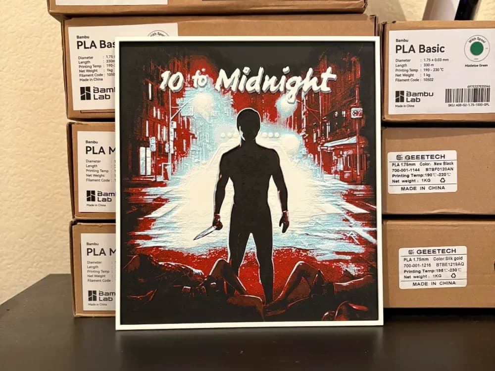 10 to Midnight Hueforge by Estiv HueForge model: 10 to Midnight Hueforge by Estiv