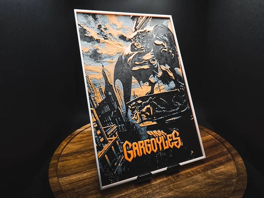 Gargoyles (Series Poster) by HugheCraft HueForge model: Gargoyles (Series Poster) by HugheCraft